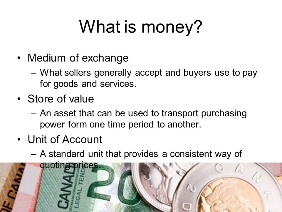 What is money in cheap economics